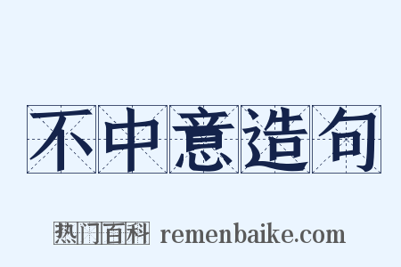 不中意造句是什么意思的图片